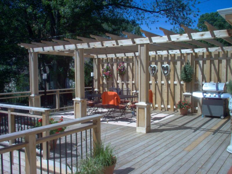 Or entertain family and friends on your beautiful deck